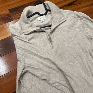 RW&CO. Men's Light Tan Zip-Up Sweater